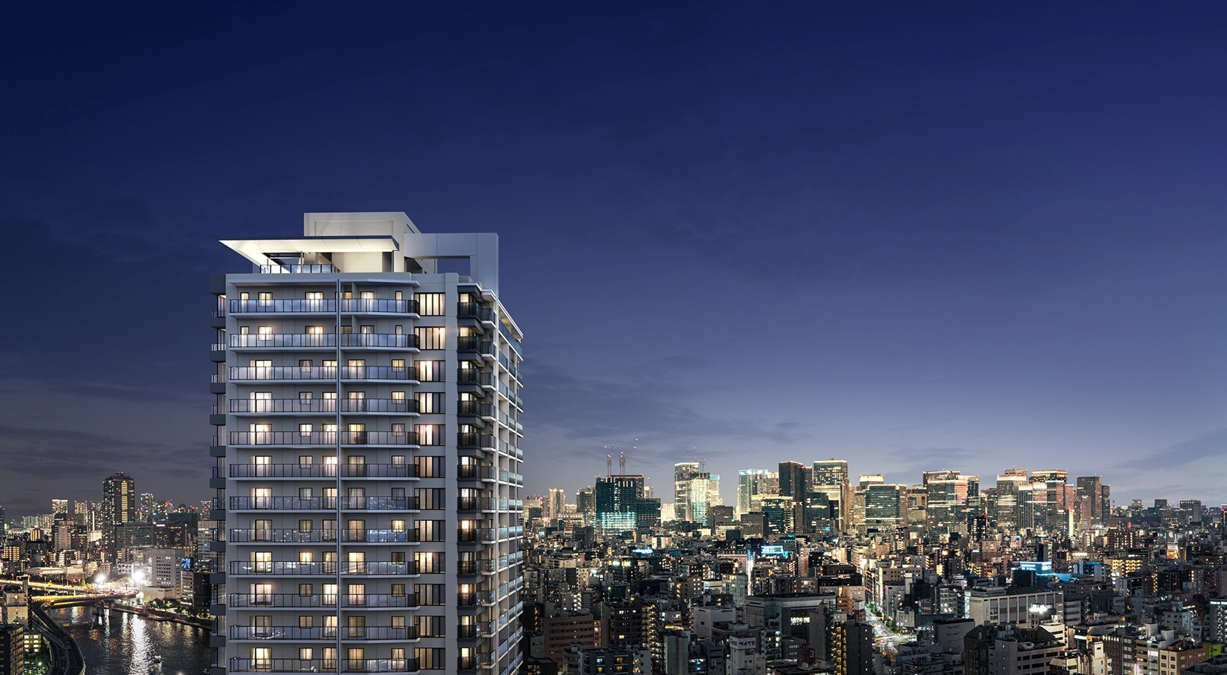Brillia Tower 浅草柳橋 外観完成予想CG